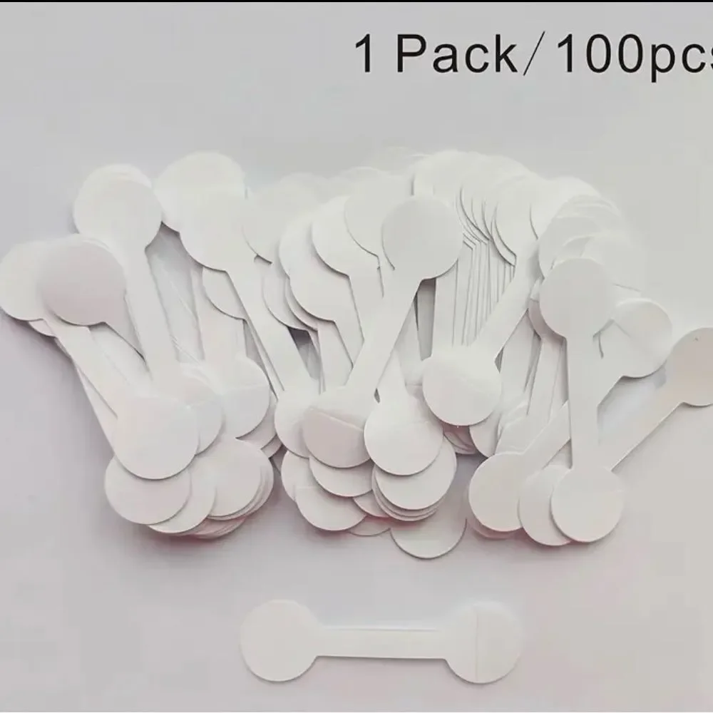 100 PCS Self-Adhesive Jewelry Identification Tags.